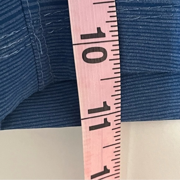 Hang Ten Blue Flat Front Belt Loops Casual Golf Shorts Mens Size 34 - Picture 6 of 14